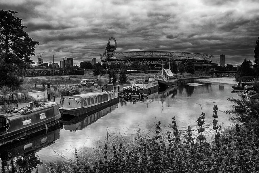 London Stadium And River Lea Photograph
