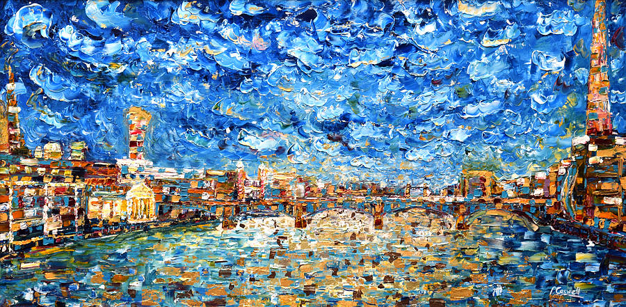 London Thames Painting by Pete Caswell