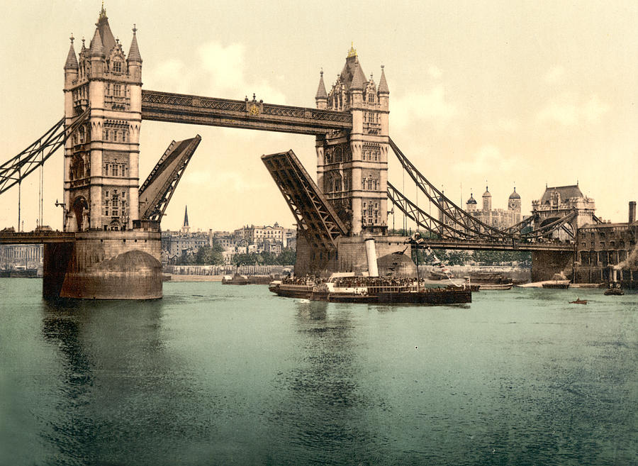 London Tower Bridge - c. 1900 Photograph by International  Images