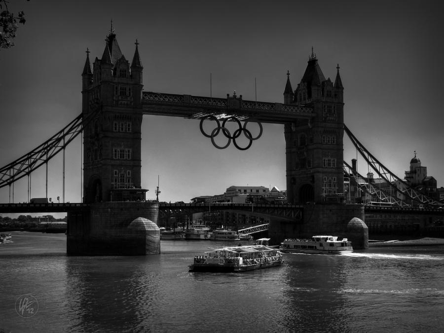 London Photograph - London - Tower Bridge 001 BW by Lance Vaughn