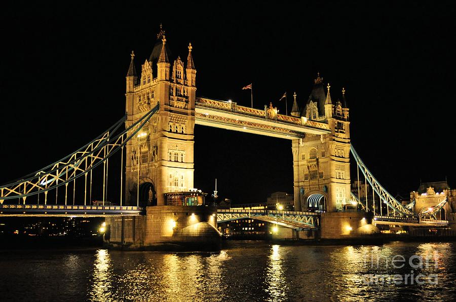 London Tower Photograph - Tower Bridge by Caroline Jeanine London Tower Photograph - Tower Bridge by Caroline Jeanine