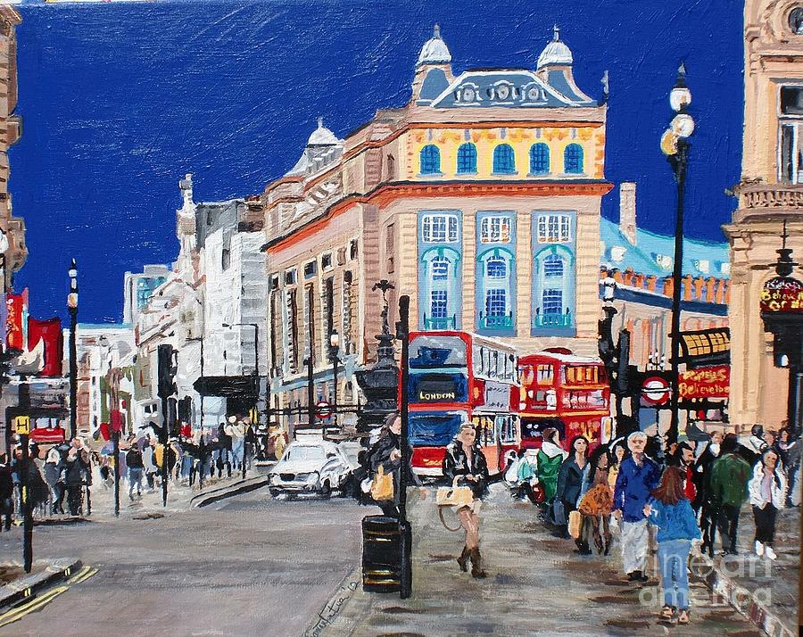 London Town Painting By Samantha Ewan 