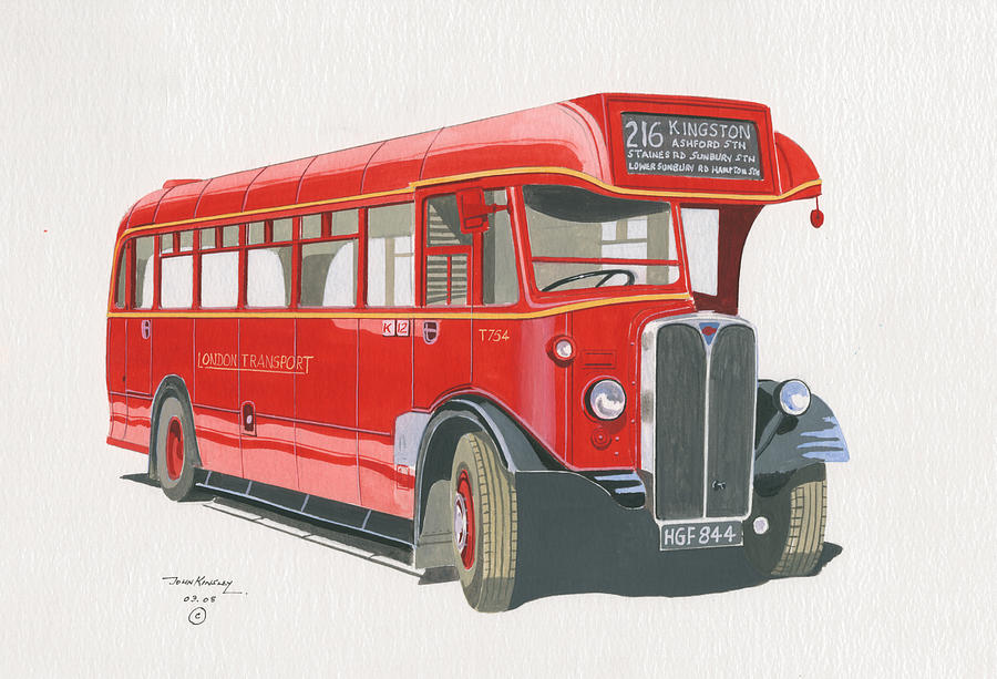 Transportation Painting - London Transport 011 by John Kinsley