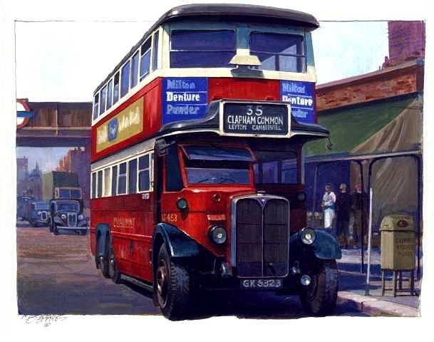 London Transport Renown Painting by Mike Jeffries