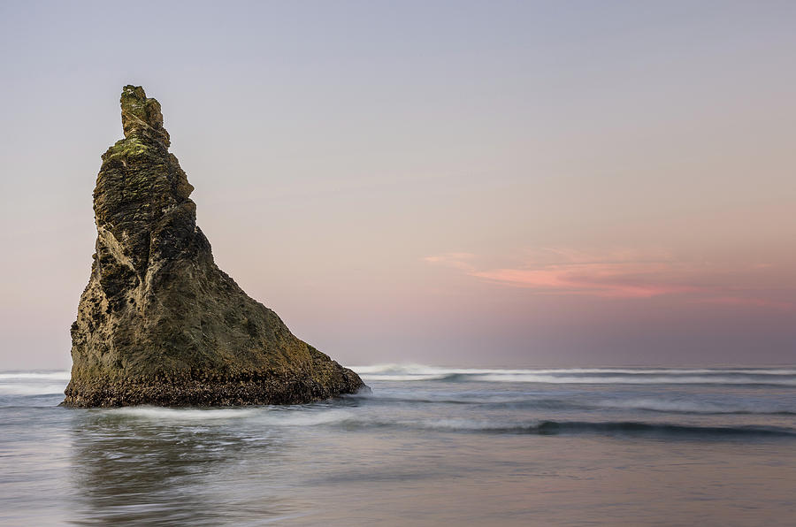 Lone Bandon Sea Stack at Dawn Photograph by Greg Nyquist