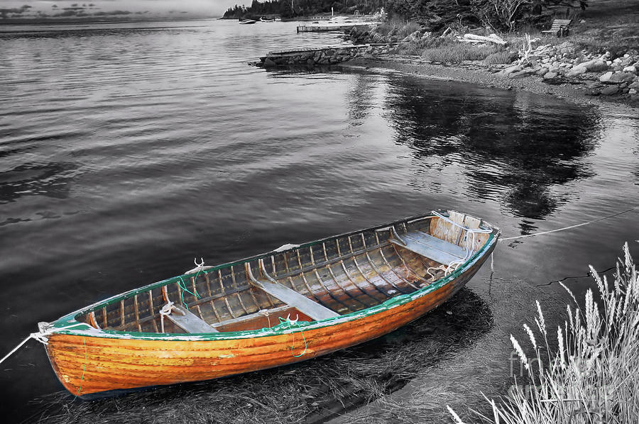 Lone Boat  Photograph by Elaine Manley
