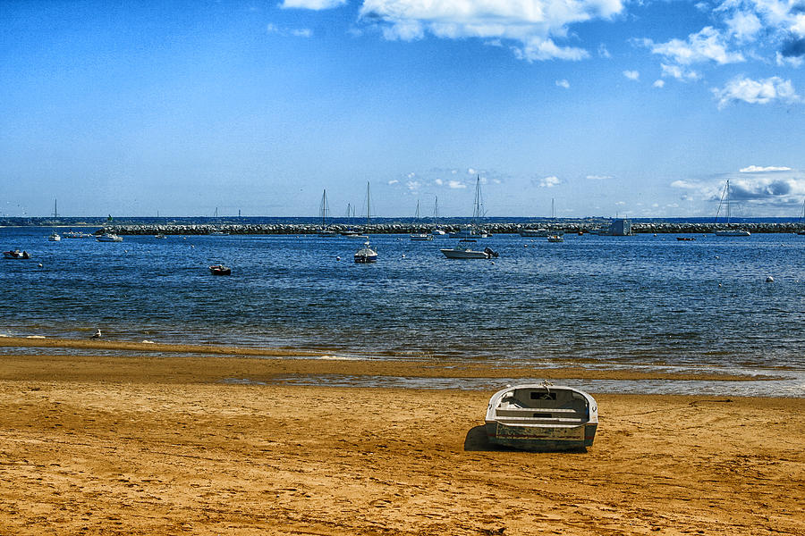 Lone Boat in Provincetown Photograph by Bill Barber