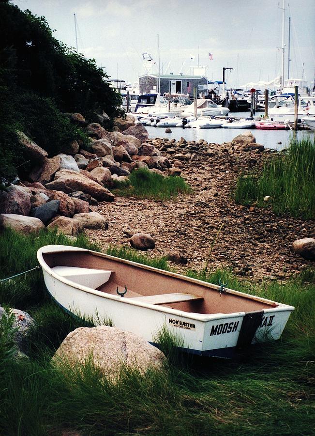 Lone dinghy Photograph by John Scates