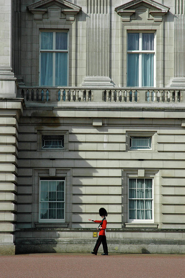 Lone Guard at Buckingham Palace Photograph by Bruce Gourley