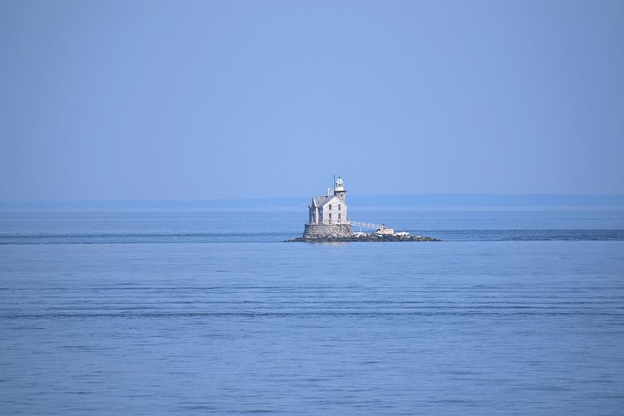 Lone Long Island Sound Lighthouse 2 Photograph by Nina Kindred