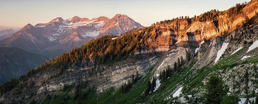 Summer Photograph - Lone Peak Wilderness Panorama by Wasatch Light