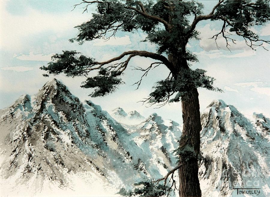 Mountain Painting - Lone Pine by Frank Townsley