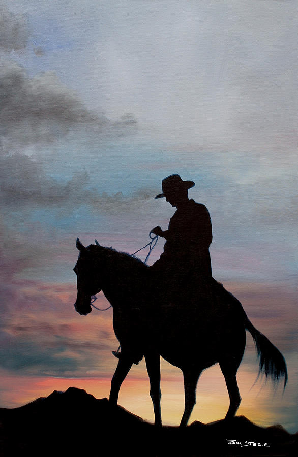 Lone Rider Painting by Bill Steele - Fine Art America