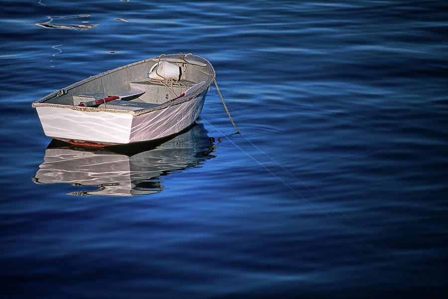 Lone Rowboat Photograph by Rod Kaye