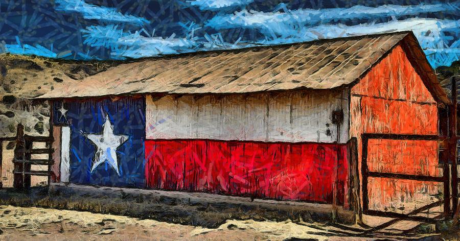 Lone Star Barn of Texas Photograph by Studio Artist
