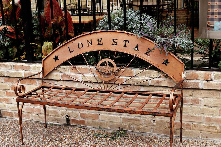 Lone Star Bench Photograph by Art Block Collections