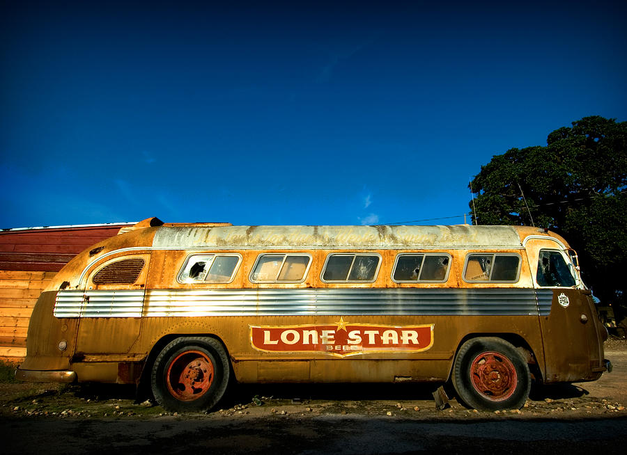 Lone Star Bus 3 Photograph by John Gusky