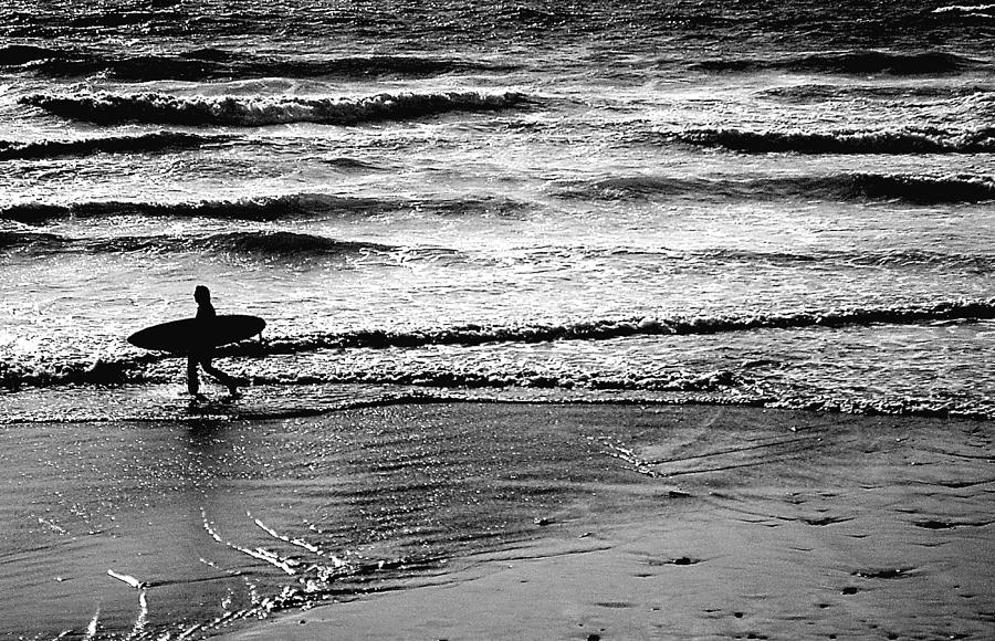 Lone Surfer Photograph by Andrew Bellis - Fine Art America