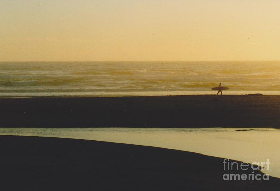 Lone Surfer Photograph by Mia Alexander