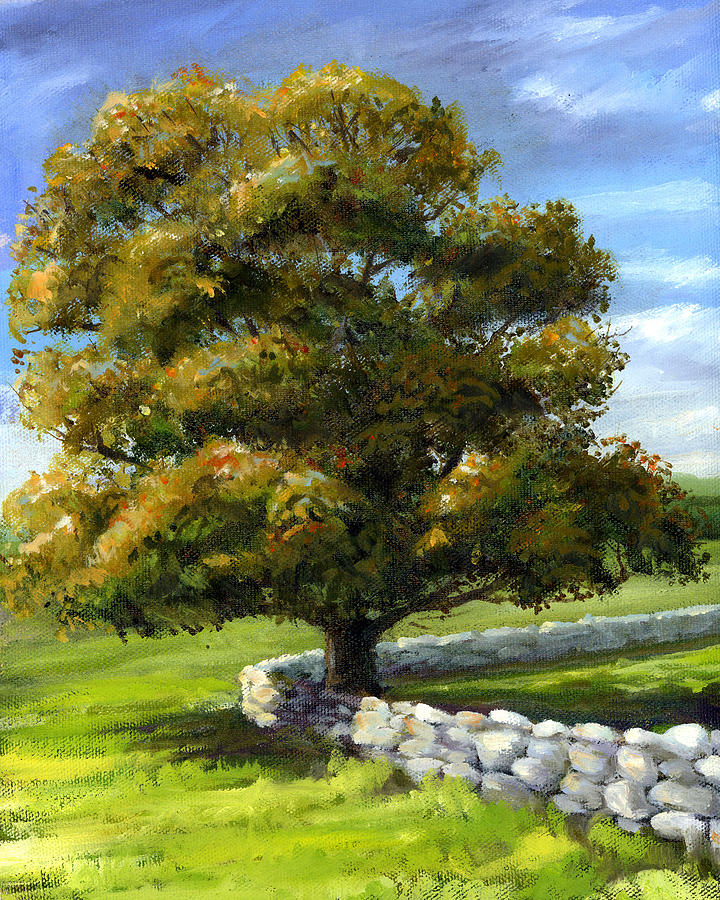 Lone Tree and Wall by Laurie McGinley Lone Tree and Wall by Laurie McGinley