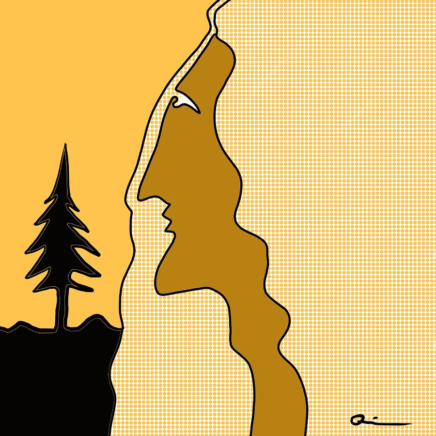Lone Tree Digital Art by Jeffrey Quiros