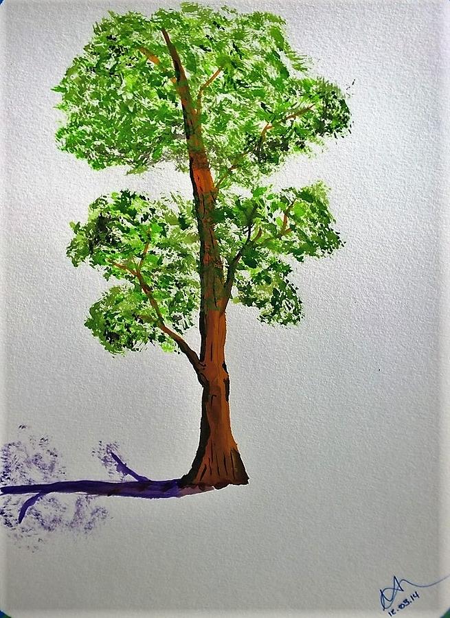 Lone Tree Painting by Mark C Jackson