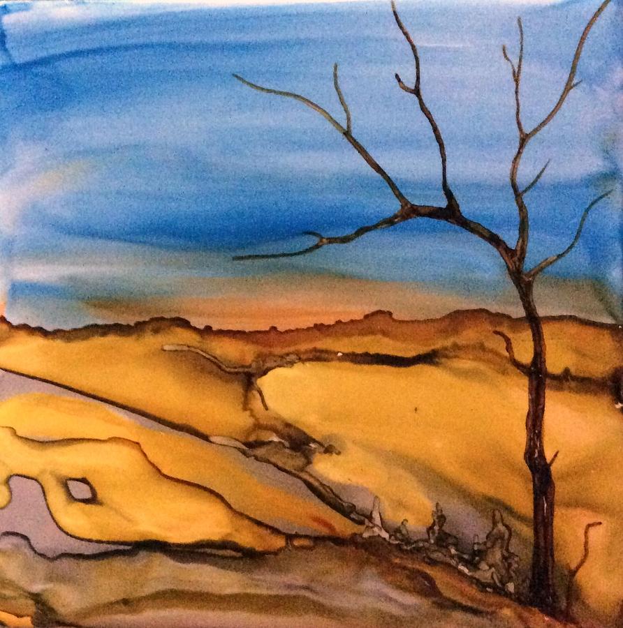 Lone Tree Painting by Pat Purdy