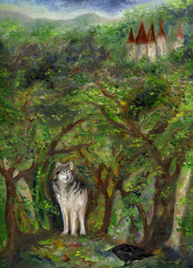 Castle Painting - Lone Wolf by FT McKinstry