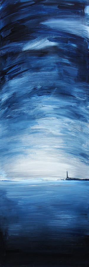 Lighthouse Painting - Lonely Beacon by Brian Behm
