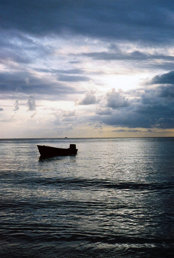 Lonely Boat Photograph by Agustin Fas - Fine Art America