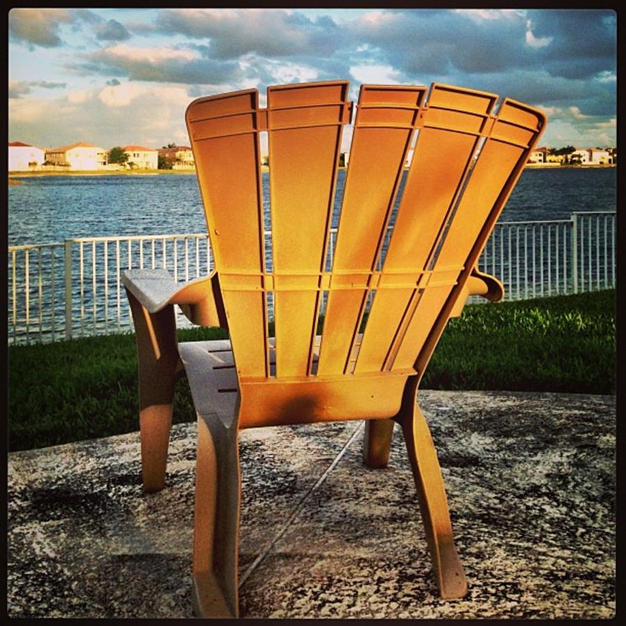 Miami Photograph - Lonely Chair At Sunset #juansilvaphotos by Juan Silva