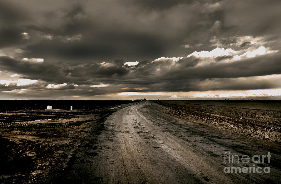 Winter Photograph - Lonely Country Road by Mark Hendrickson