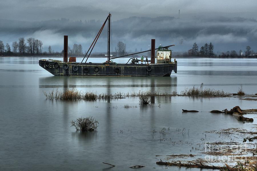 Lonely Day On The Columbia River Photograph by Adam Jewell