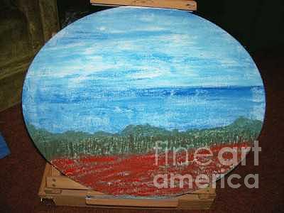 Lonely Field of Red Painting by Robin Hester Lonely Field of Red Painting by Robin Hester