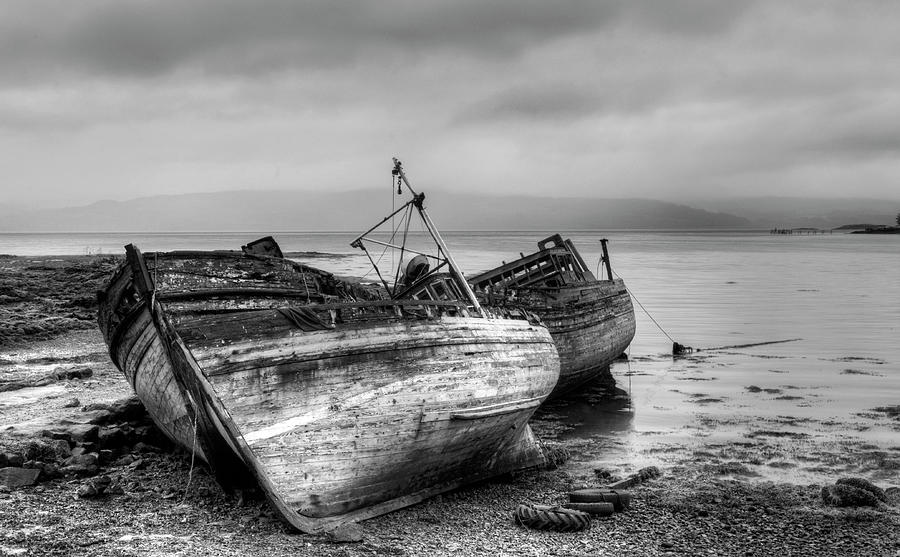 Lonely fishing boats Photograph by Michalakis Ppalis