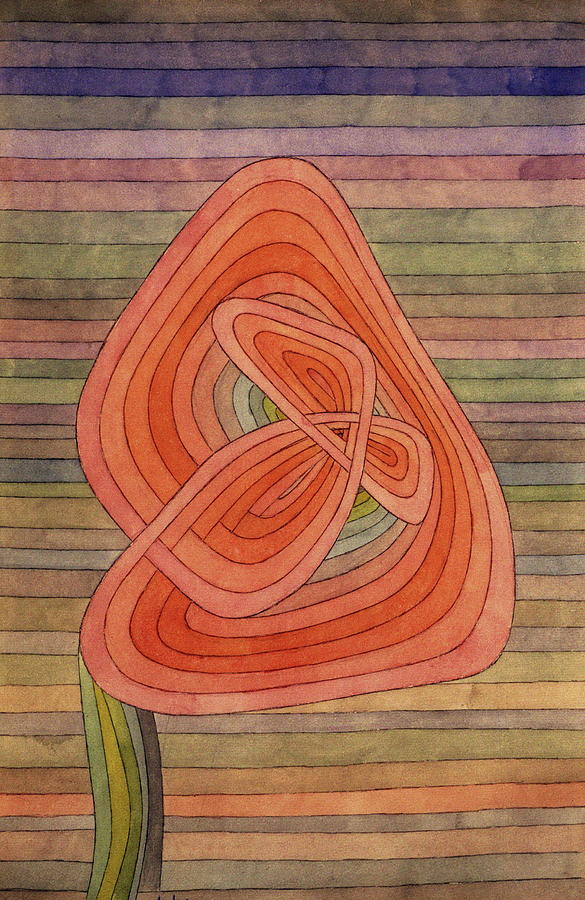 Paul Klee Painting - Lonely Flower by Paul Klee