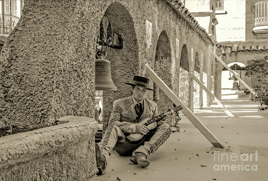 Lonely Gaucho - Mission Inn  Photograph by Sad Hill - Bizarre Los Angeles Archive