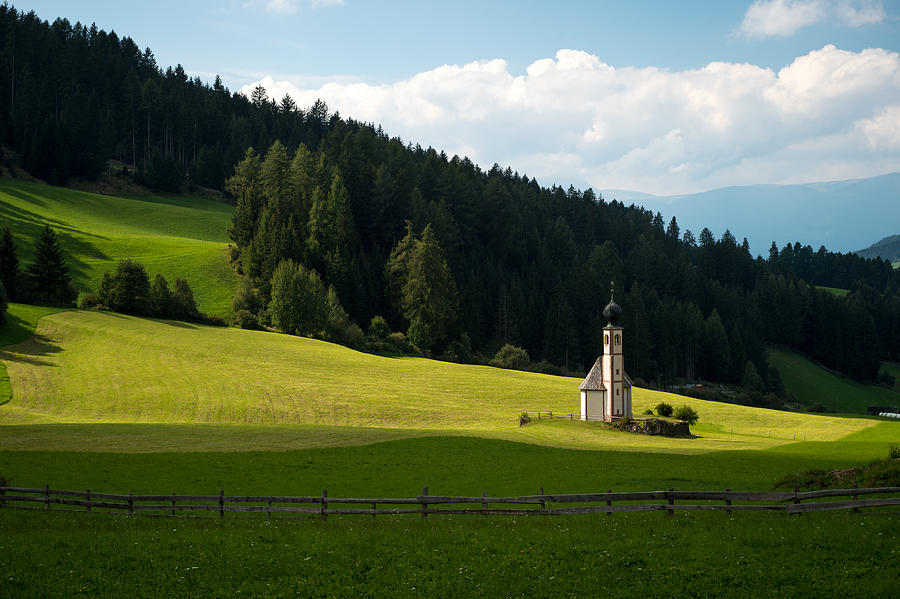 Clouds Photograph - Lonely Mounatin Chapel by Wim Slootweg Clouds Photograph - Lonely Mounatin Chapel by Wim Slootweg