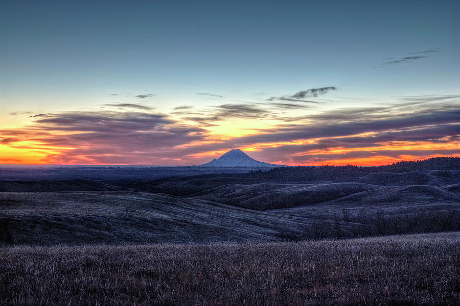 Lonely Mountain Sunrise Photograph by Fiskr Larsen