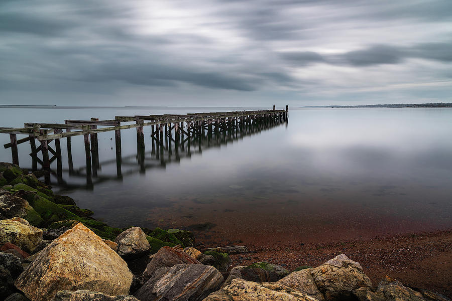 Lonely Pier Photograph by Simmie Reagor