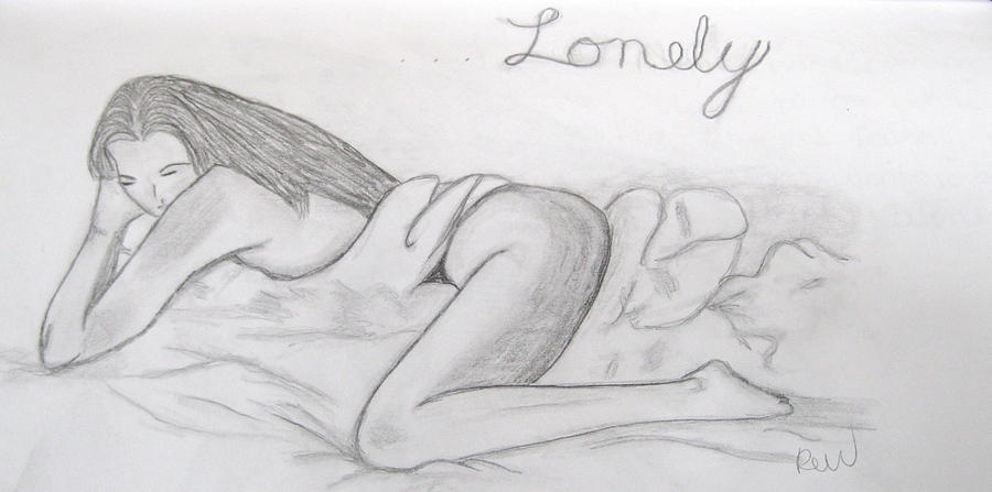 Lonely Drawing by Rebecca Wood