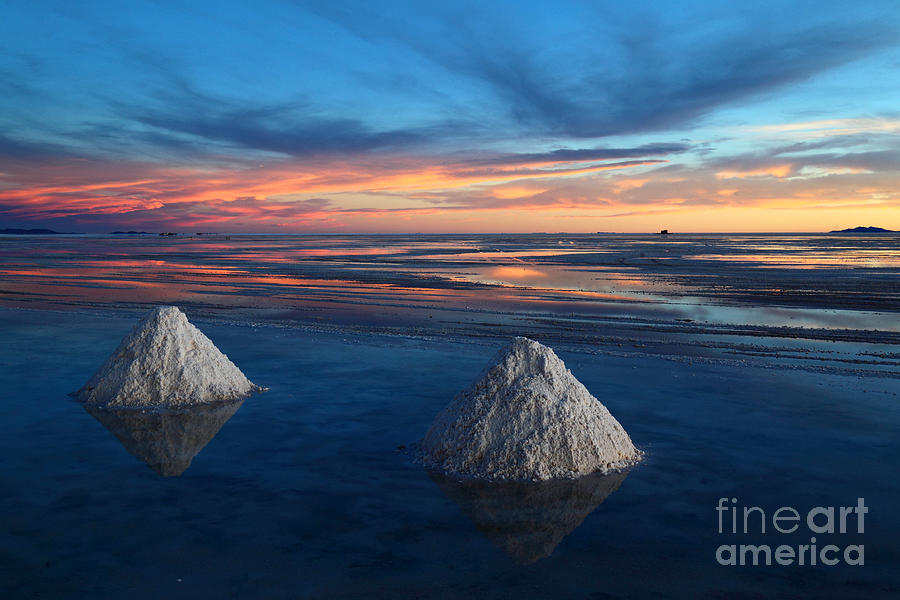 Lonely Salt Cones Photograph by James Brunker