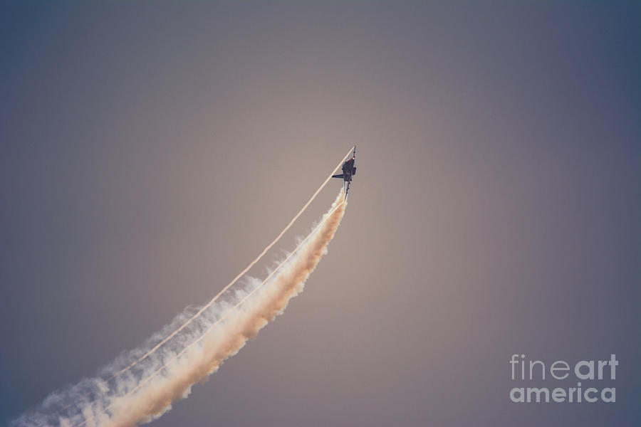 Jet Digital Art - Lonely Sky by Nigel Bangert