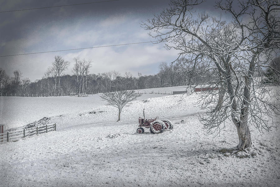 Lonely Tractor Photograph by Jim Love