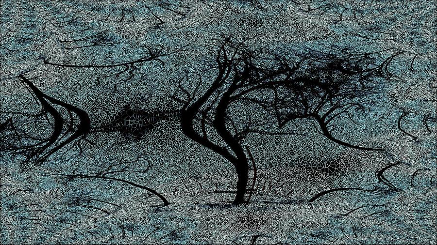 Lonely Tree Digital Art by Stephane Poirier