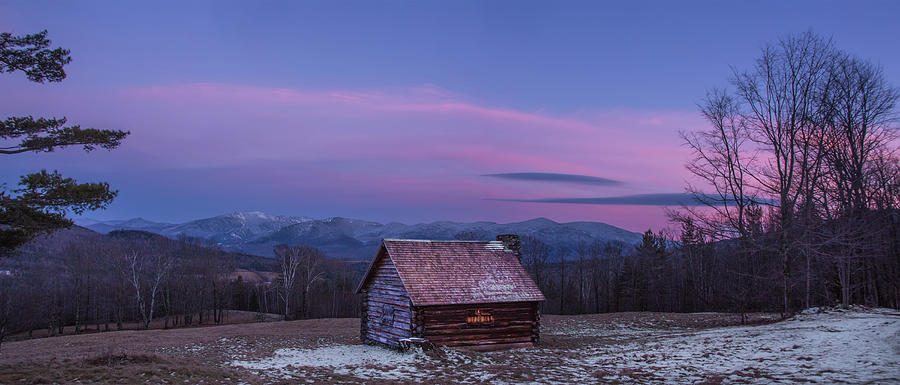 Lonely Winter Cabin Photograph by White Mountain Images
