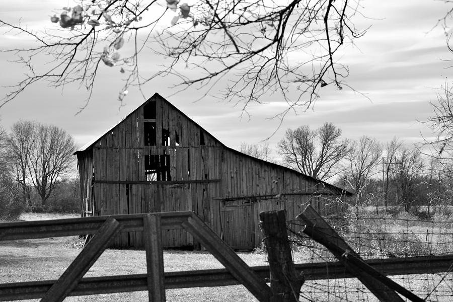 Landscape Photograph - Lonesome Barn by Linda Benoit