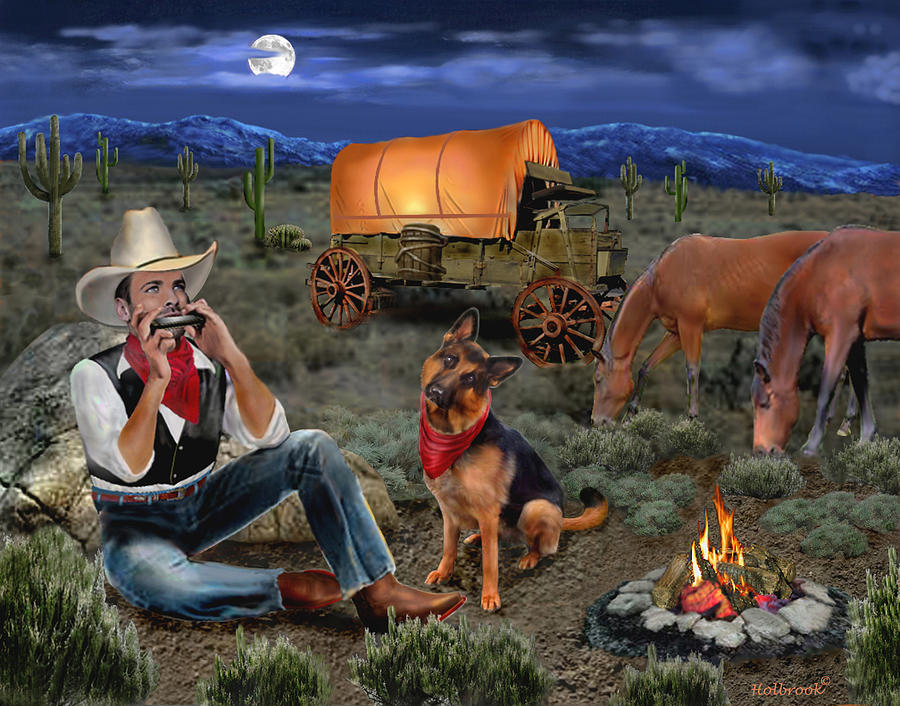Lonesome Cowboy Digital Art by Glenn Holbrook