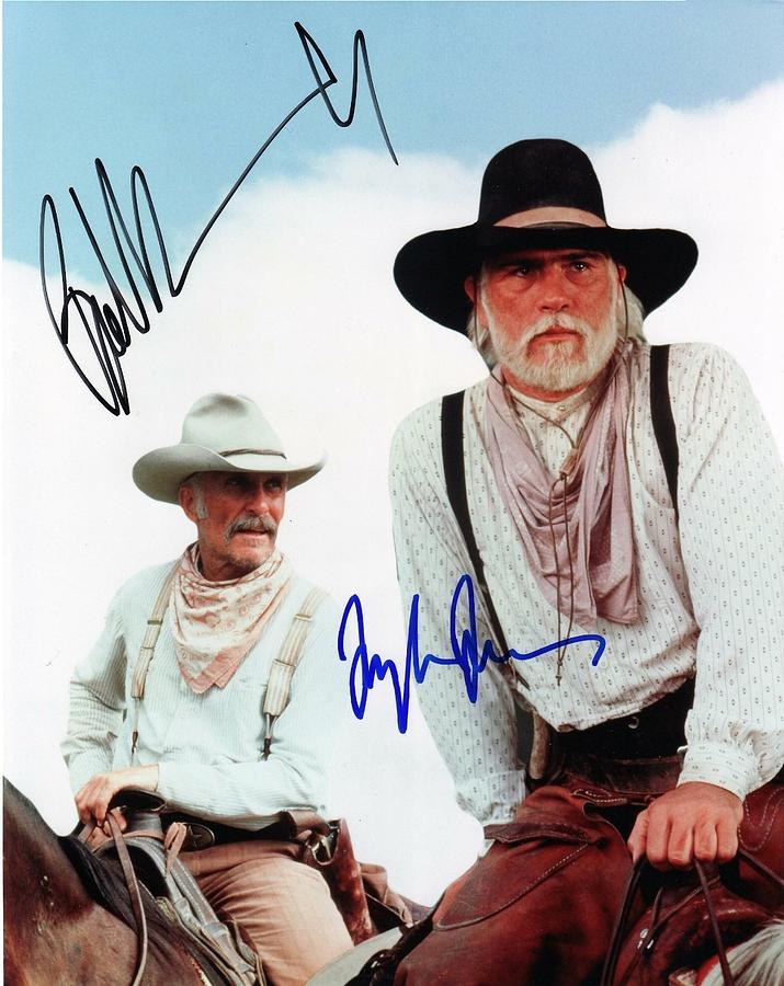 John Wayne Photograph - Lonesome Dove Gus and Call Signed Print by Peter Nowell