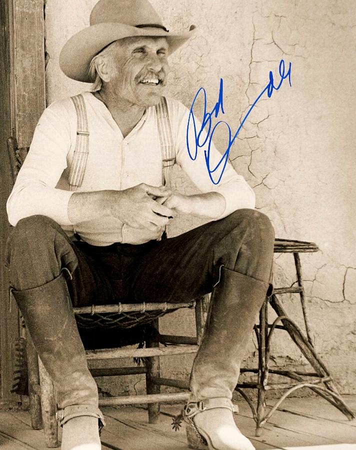 John Wayne Photograph - Lonesome Dove Gus Signed Print by Peter Nowell
